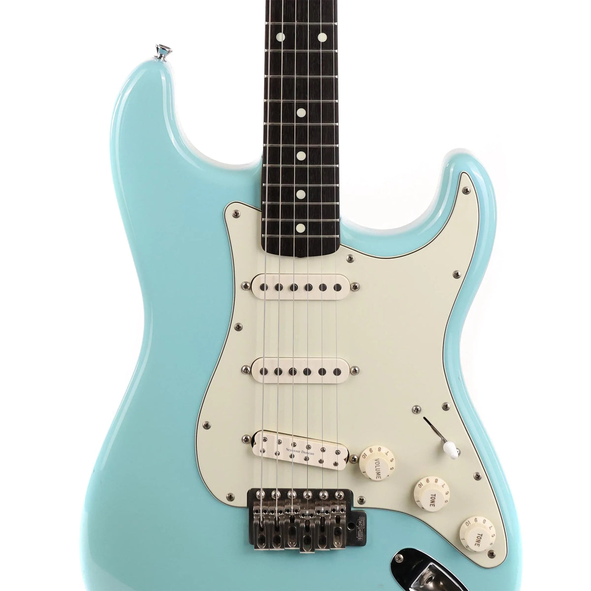 48th Street Custom Guitars S-Style Daphne Blue Used — 6
