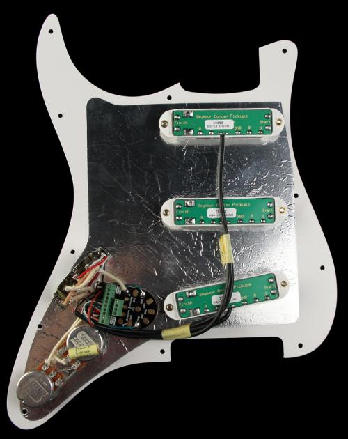 Seymour Duncan Everything Axe Pre-Wired Strat Pickguard (White)