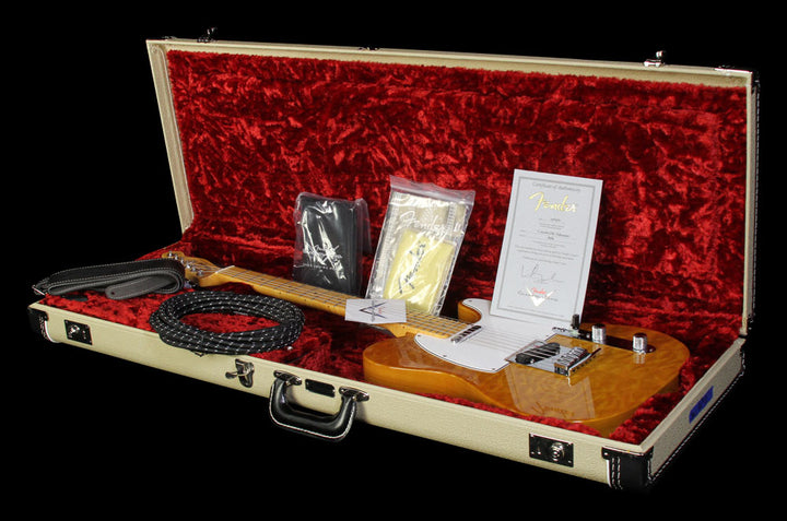 Used 2012 Fender Custom Shop Deluxe Telecaster Electric Guitar Faded Honey Burst