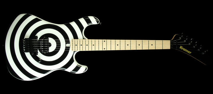 Used Kramer '84 Baretta Electric Guitar Black and White Bullseye