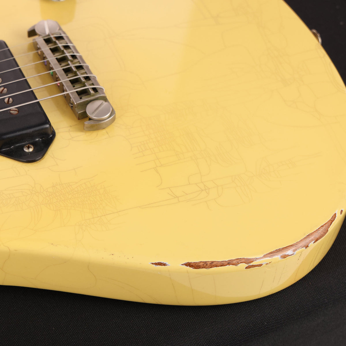 Knaggs Kenai J-D1 Relic TV Yellow Guitar 2020 — 8