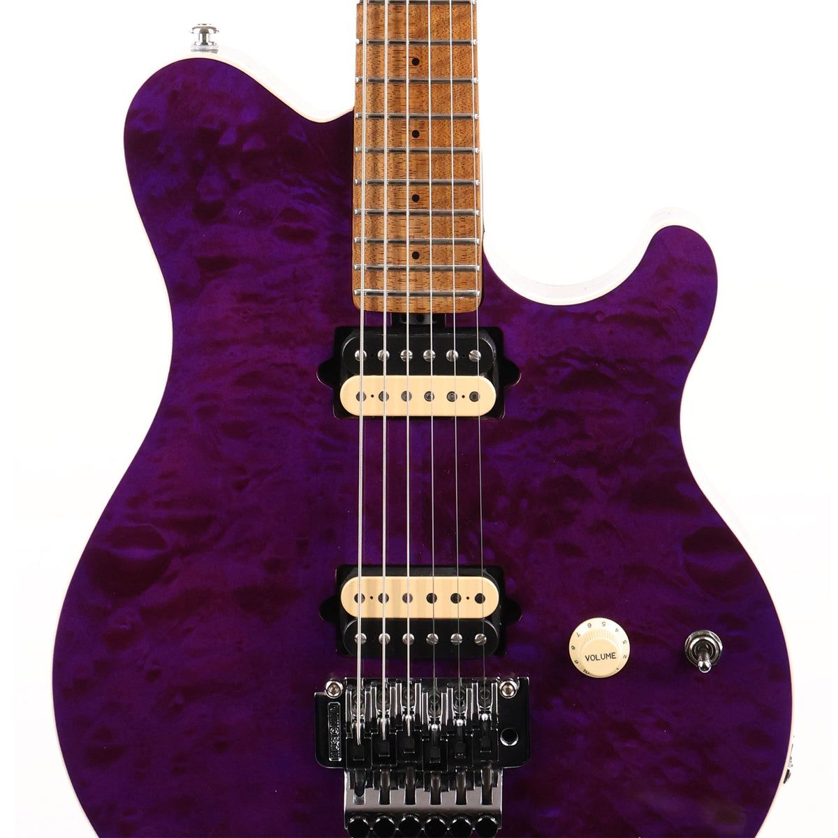 Ernie Ball Music Man Axis Guitar Quilt Top Music Zoo Exclusive Guitar Amethyst 2019 — 6