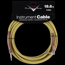 Fender Custom Shop Tweed Instrument Cable (18.6 Foot) Angle/Straight
