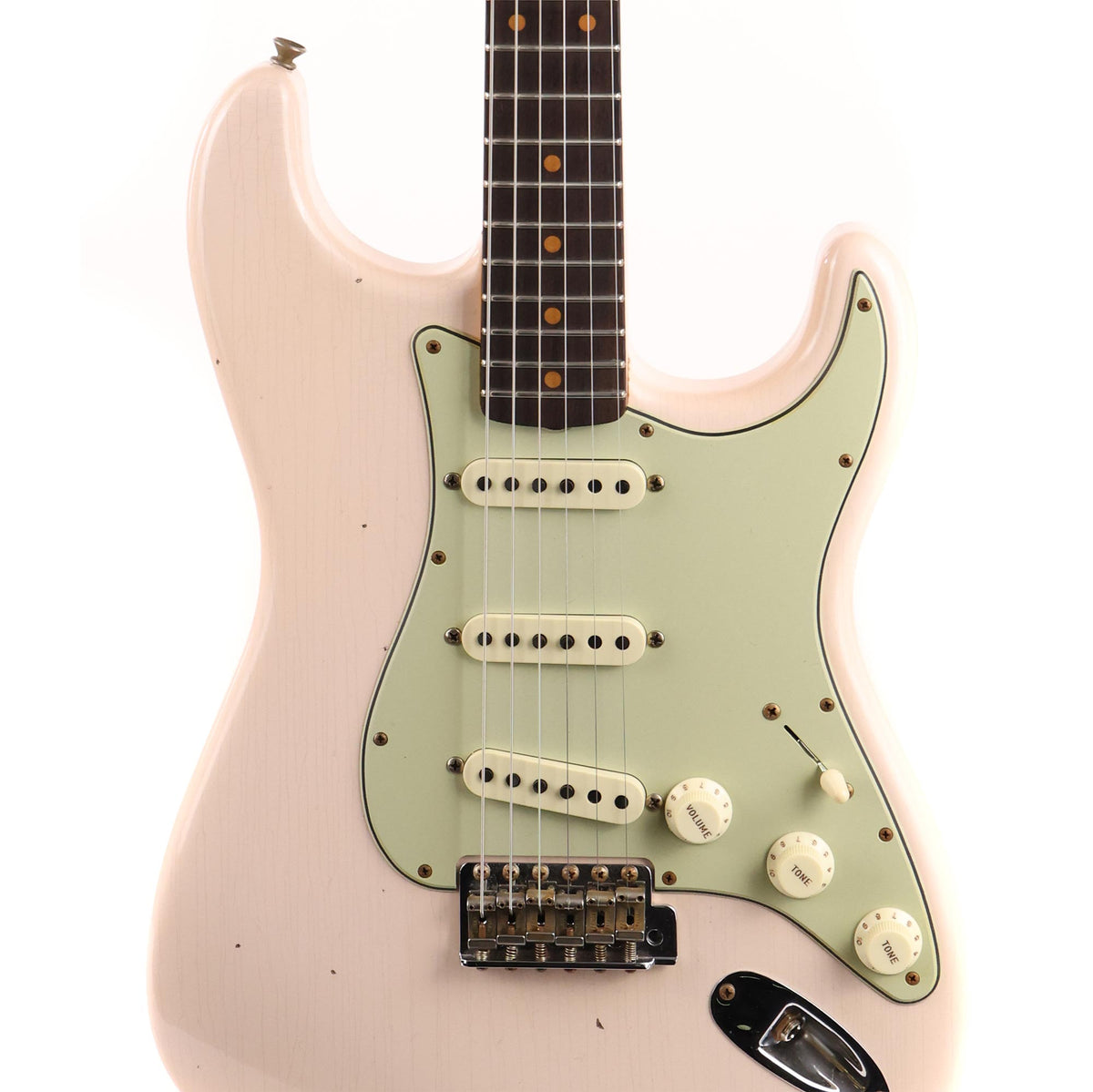 Fender Custom Shop Limited Edition 1960 Stratocaster Journeyman Relic Super Faded Aged Shell Pink 2020 — 6