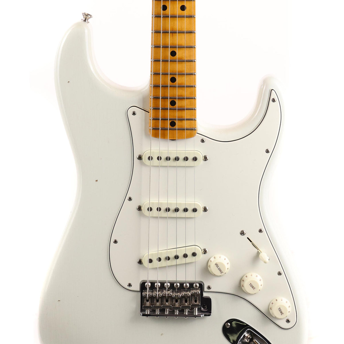 Fender Custom Shop Jimi Hendrix Voodoo Child Stratocaster Journeyman Relic Guitar Olympic White 2018 — 6