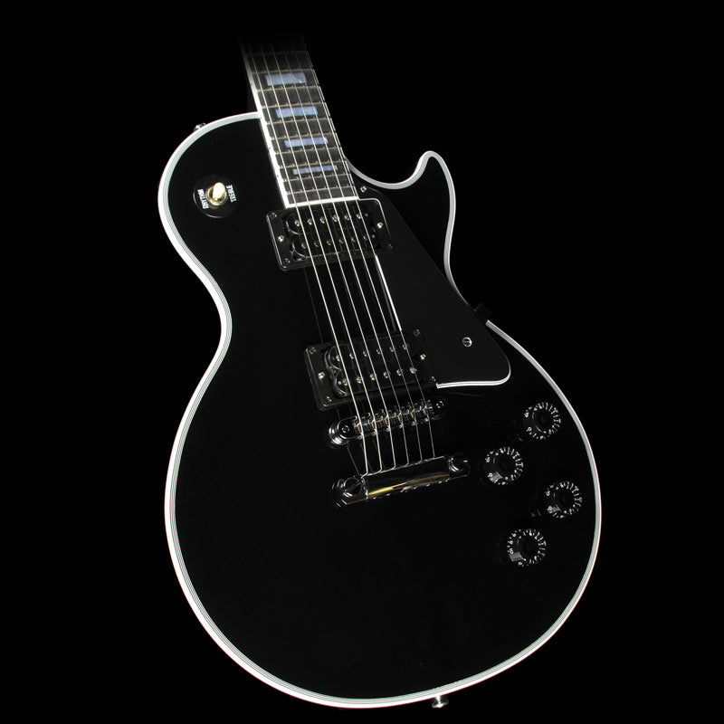 Used Gibson Custom Shop Les Paul Custom Electric Guitar Ebony — 1