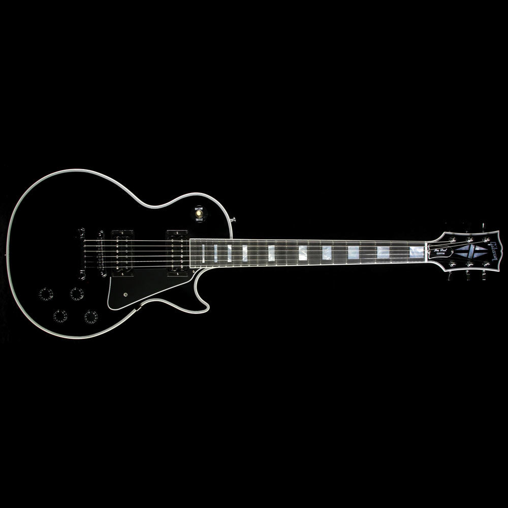 Used Gibson Custom Shop Les Paul Custom Electric Guitar Ebony — 2