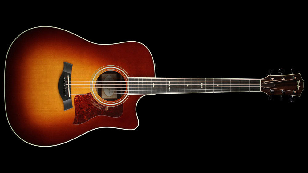 Used Taylor 710ce Dreadnought Acoustic Guitar Tobacco Sunburst — 2
