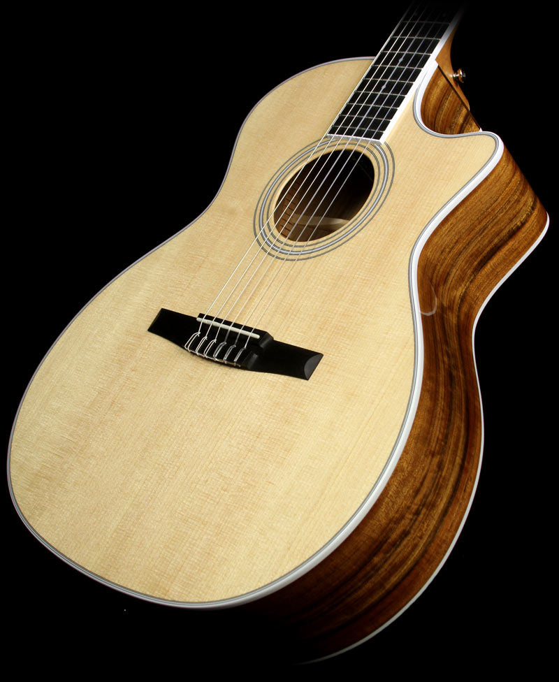 Used 2015 Taylor 414ce-N Grand Auditorium Nylon Acoustic Guitar Natural — 1