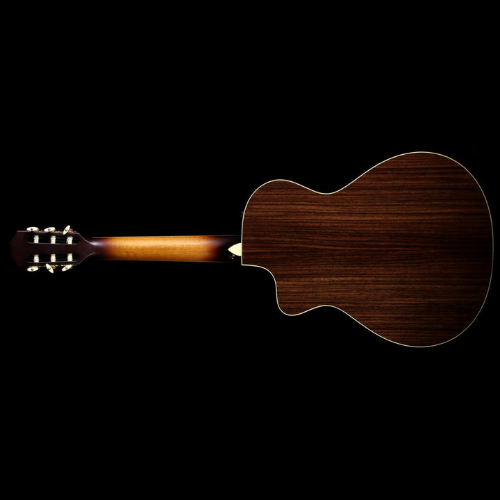 Used Taylor 712ce-N Grand Concert Nylon String Acoustic Guitar Vintage Sunburst