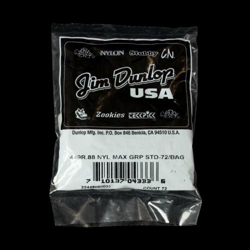 Dunlop Max Grip Nylon Standard Picks (.88mm) 72-Pack