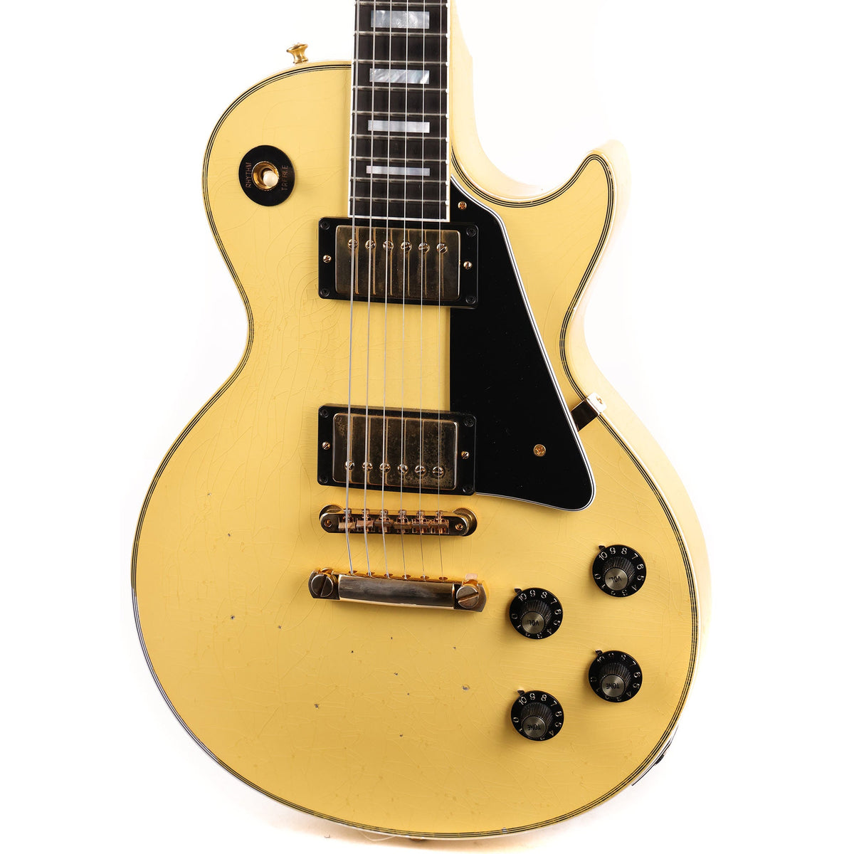 Gibson Custom Shop '74 Les Paul Custom Murphy Lab Aged Classic White Made 2 Measure 2021 — 6