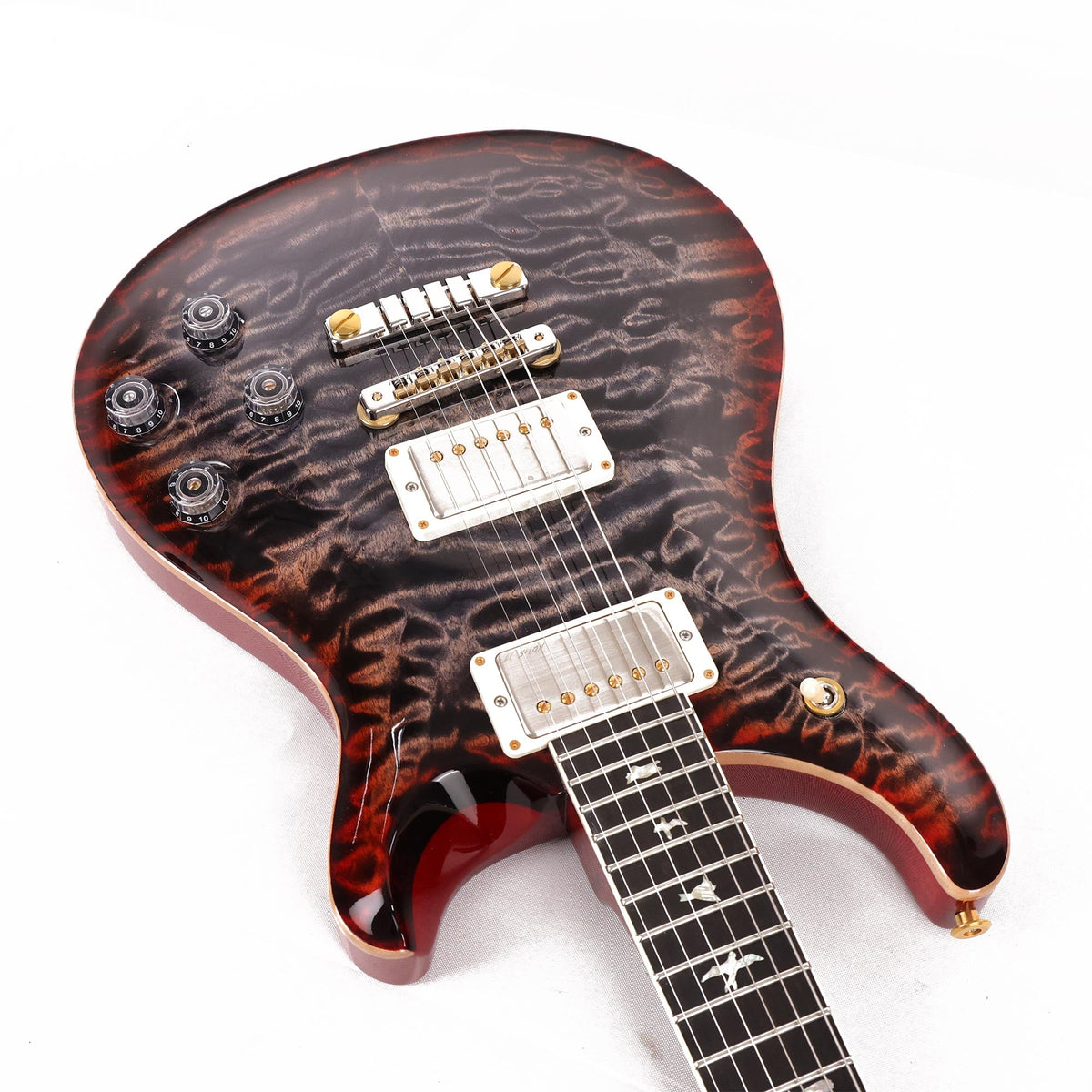 PRS McCarty 594 Quilt 10-Top Charcoal Cherry Burst 2021 — 10