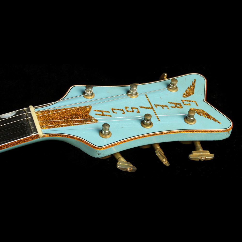 Gretsch Custom Shop Masterbuilt Stephen Stern '59 Penguin Heavy Relic Electric Guitar Daphne Blue — 4