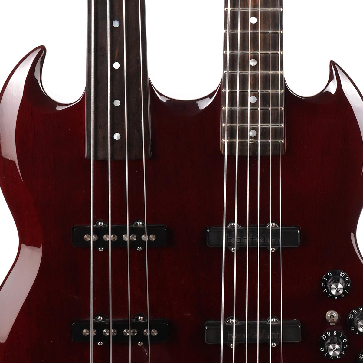Navigator Double Neck Bass VI and Fretless 4-String Bass — 6