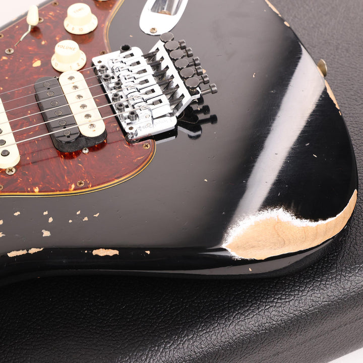 Fender Custom Shop ZF Stratocaster Guitar Heavy Relic Black 2021