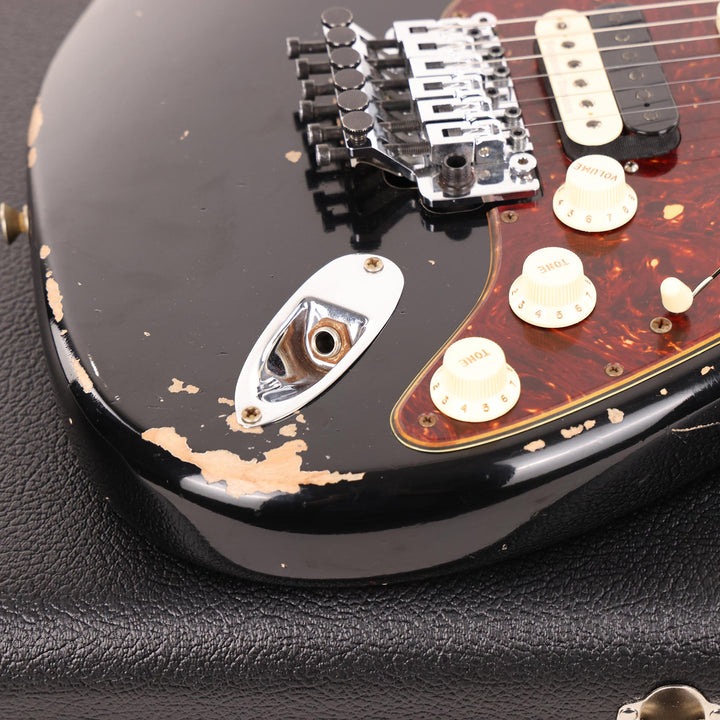 Fender Custom Shop ZF Stratocaster Guitar Heavy Relic Black 2021