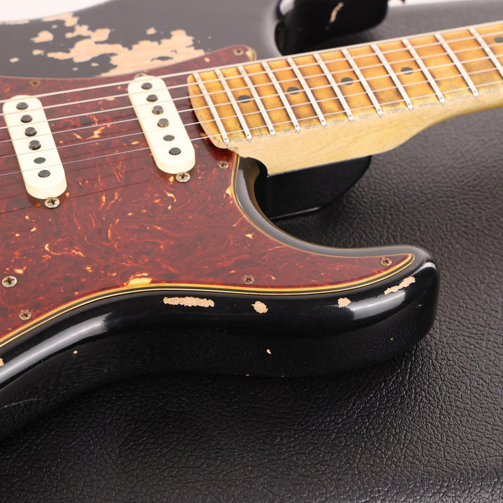 Fender Custom Shop ZF Stratocaster Guitar Heavy Relic Black 2021