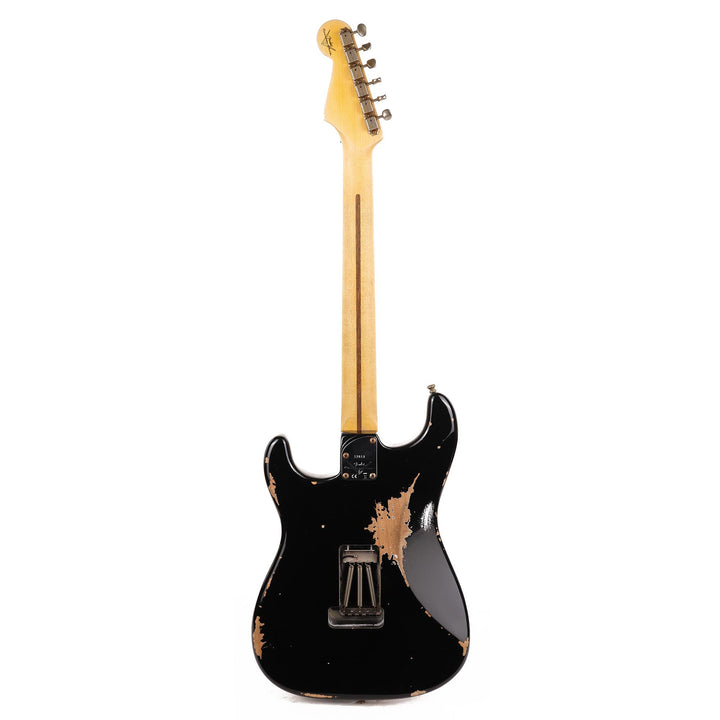 Fender Custom Shop ZF Stratocaster Guitar Heavy Relic Black 2021