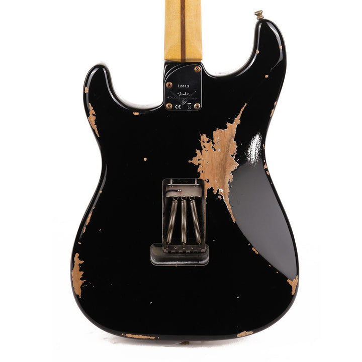 Fender Custom Shop ZF Stratocaster Guitar Heavy Relic Black 2021