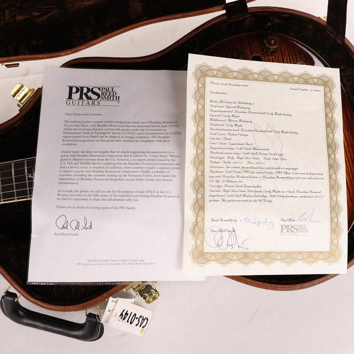 PRS Private Stock McCarty 594 Hollowbody II Brazilian Board Copperhead Burst 2022