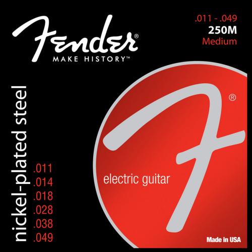 Fender 250M Nickel Plated Steel Electric Strings (11-49)