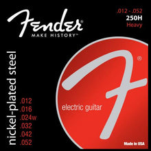 Fender 250H Nickel Plated Steel Electric Strings (12-52)