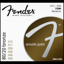 Fender 70M 80/20 Bronze Wound Acoustic Strings (13-56)