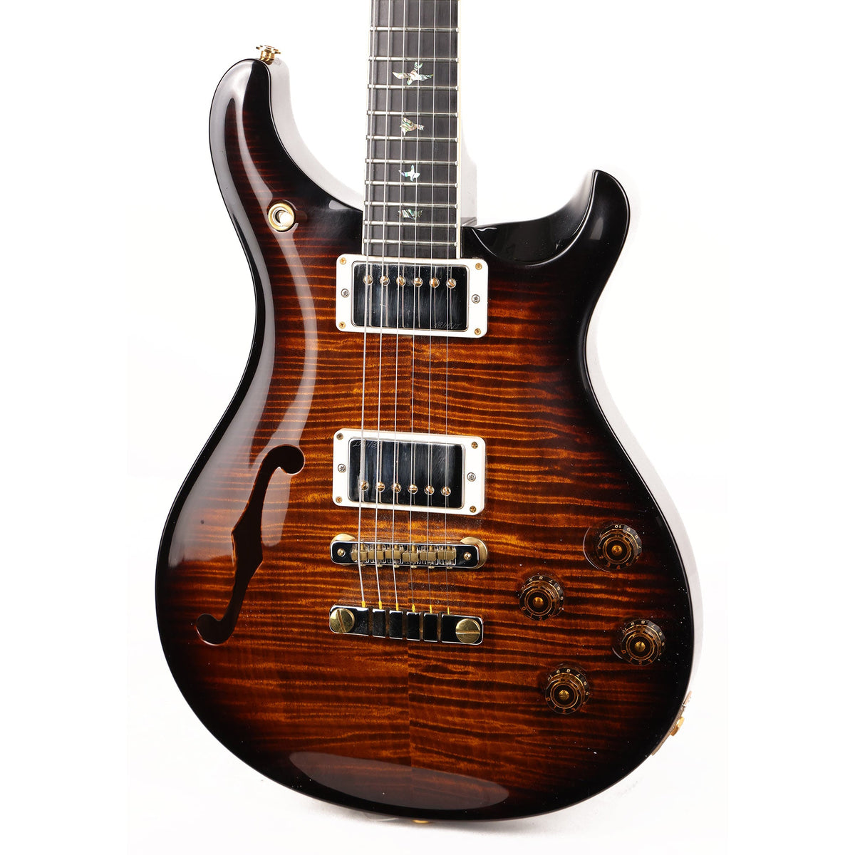 PRS McCarty 594 Semi-Hollow Artist Package Black Gold Burst 2019 — 7