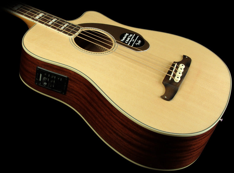 Used Fender Kingman SCE Acoustic Bass Guitar Natural | The Music Zoo