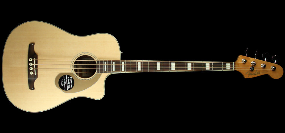Used Fender Kingman SCE Acoustic Bass Guitar Natural | The Music Zoo