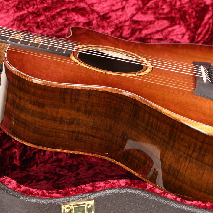 Taylor Custom Shop Grand Auditorium Redwood Top and Figured Walnut Shaded Edgeburst 2021