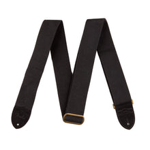 Fender Cotton and Leather Guitar Strap (Black)
