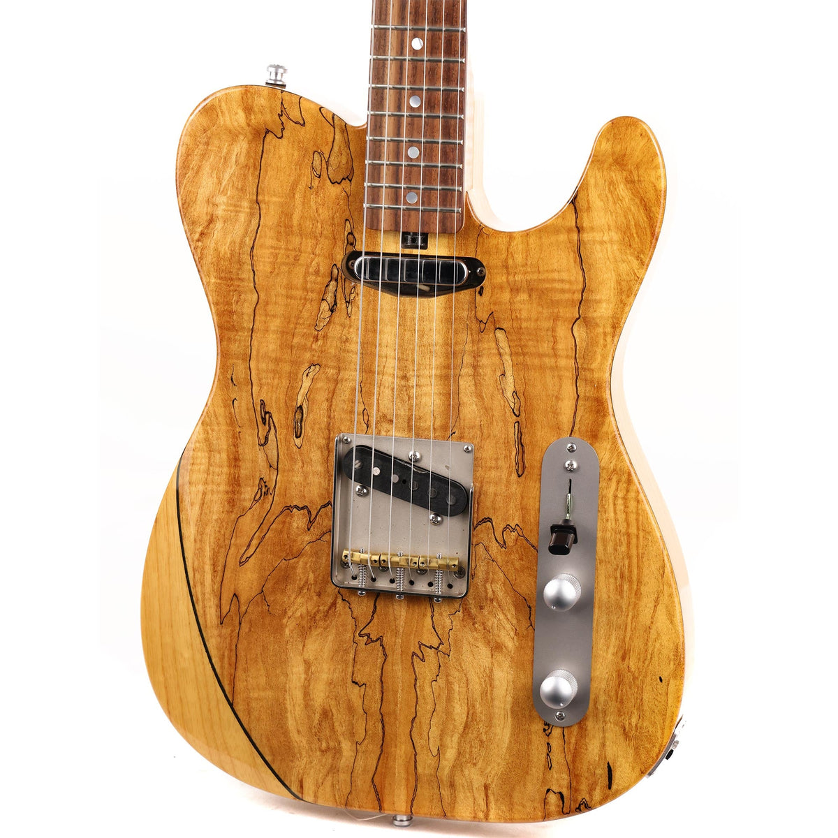 Larrivee Baker-T Pro Guitar Natural Spalt Maple Top Used — 7