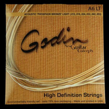 Godin A6 Phosphor Bronze Acoustic Guitar Strings (Light 12-53)