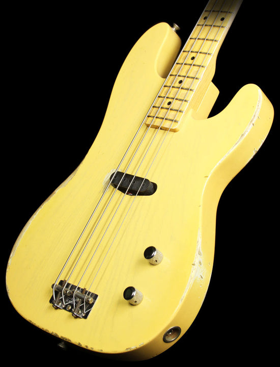 Used Fender Custom Shop Dusty Hill Signature Precision Bass Electric Bass Guitar NoCaster Blonde