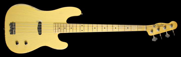 Used Fender Custom Shop Dusty Hill Signature Precision Bass Electric Bass Guitar NoCaster Blonde