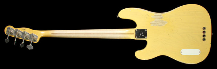 Used Fender Custom Shop Dusty Hill Signature Precision Bass Electric Bass Guitar NoCaster Blonde