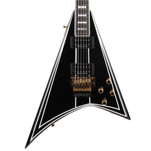 Jackson Custom Shop Rhoads 1.5 Floyd Black with White Pinstripes Music Zoo Exclusive 2022