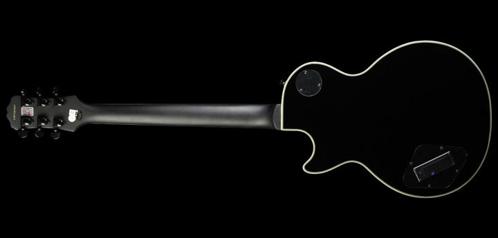 Used 2014 Epiphone Prophecy Les Paul Custom Plus EX Electric Guitar Midnight Ebony