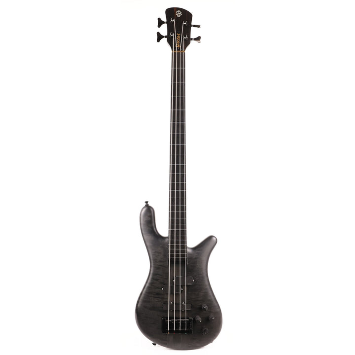 Spector Forte 4-String Fretless Quilt Maple Satin Black 2017