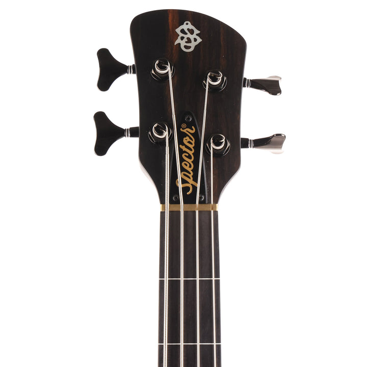 Spector Forte 4-String Fretless Quilt Maple Satin Black 2017
