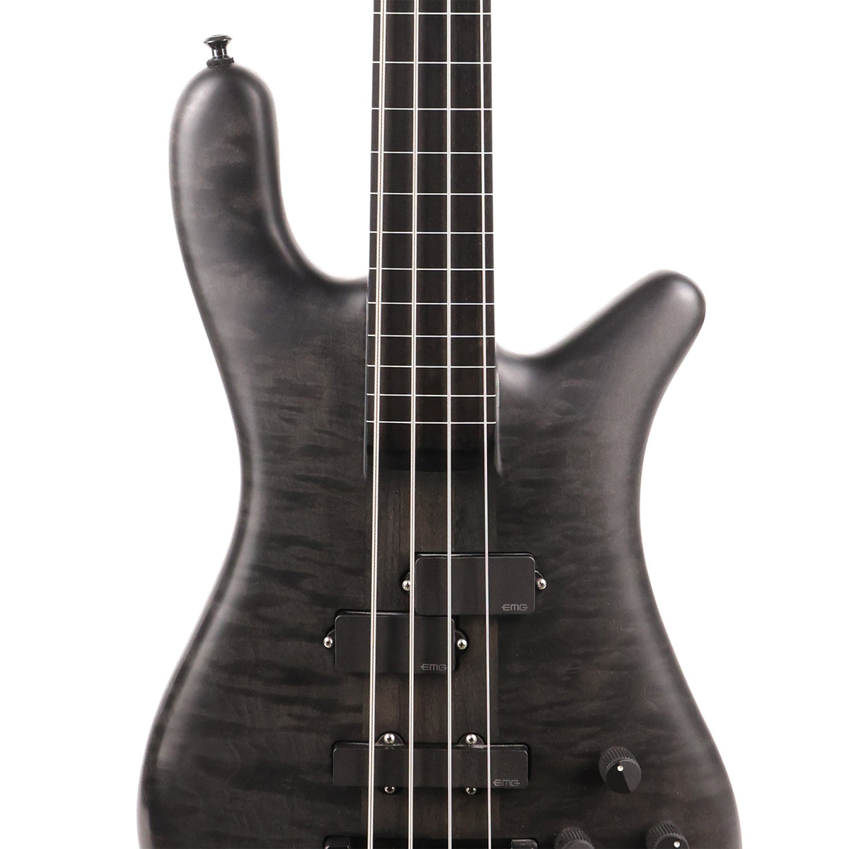 Spector Forte 4-String Fretless Quilt Maple Satin Black 2017 — 6
