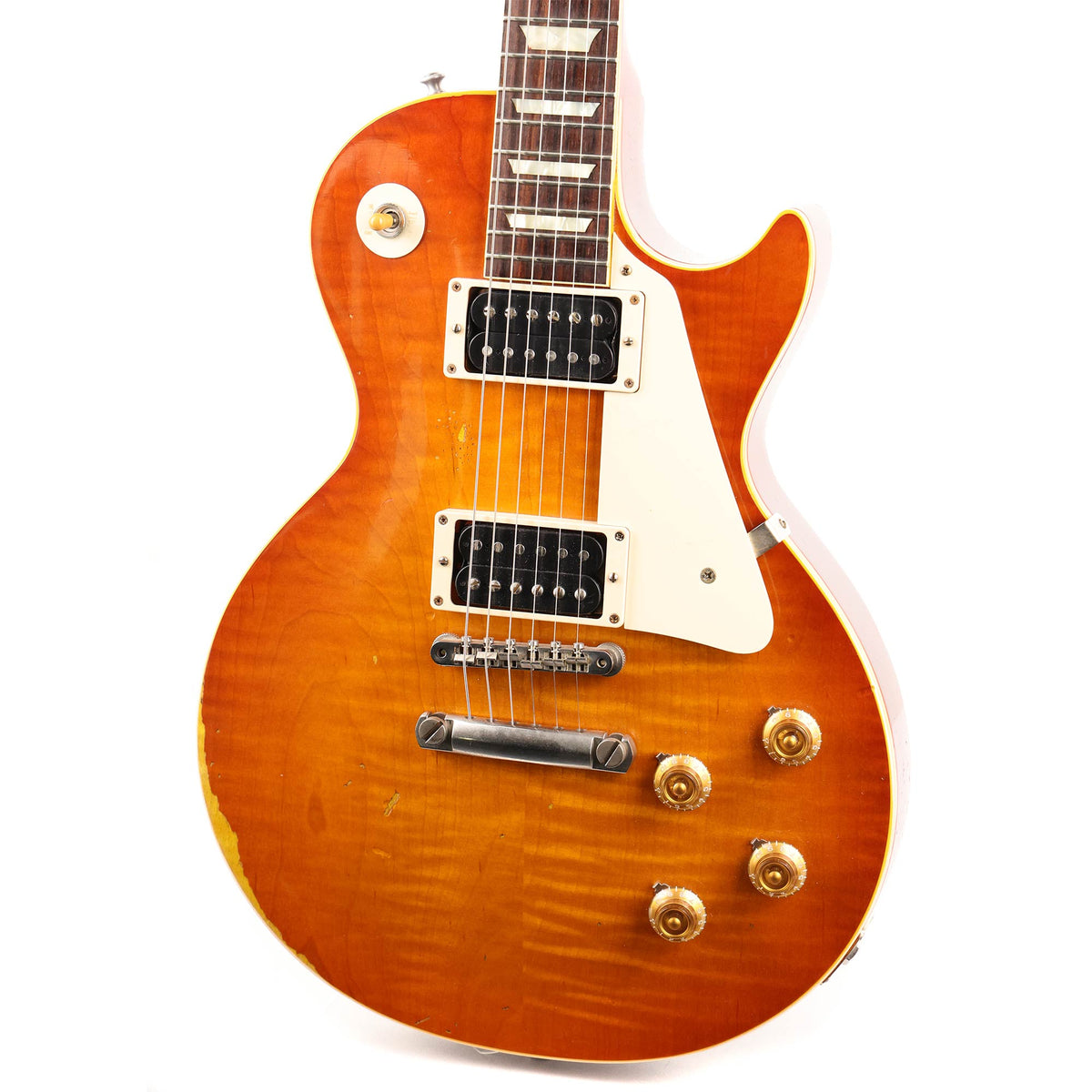Gibson Custom Shop 1958 Les Paul Reissue Faded Orange Burst Aged 2017 — 6