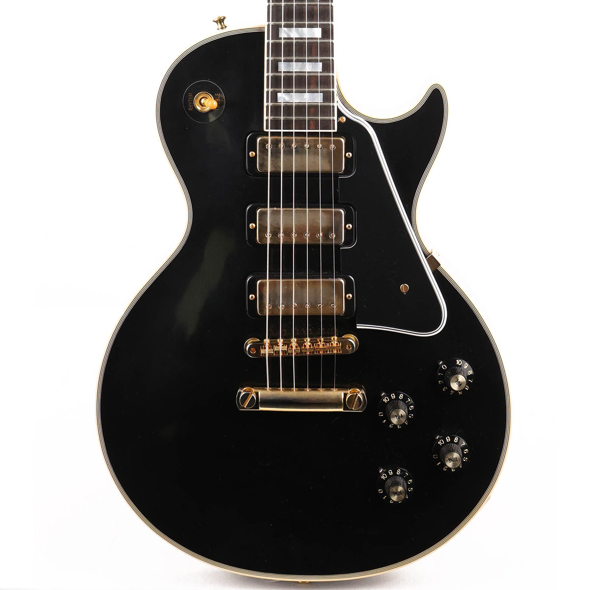 Gibson Custom Shop 1957 Les Paul Custom Black Beauty with Mini Humbuckers VOS Ebony Used — 1