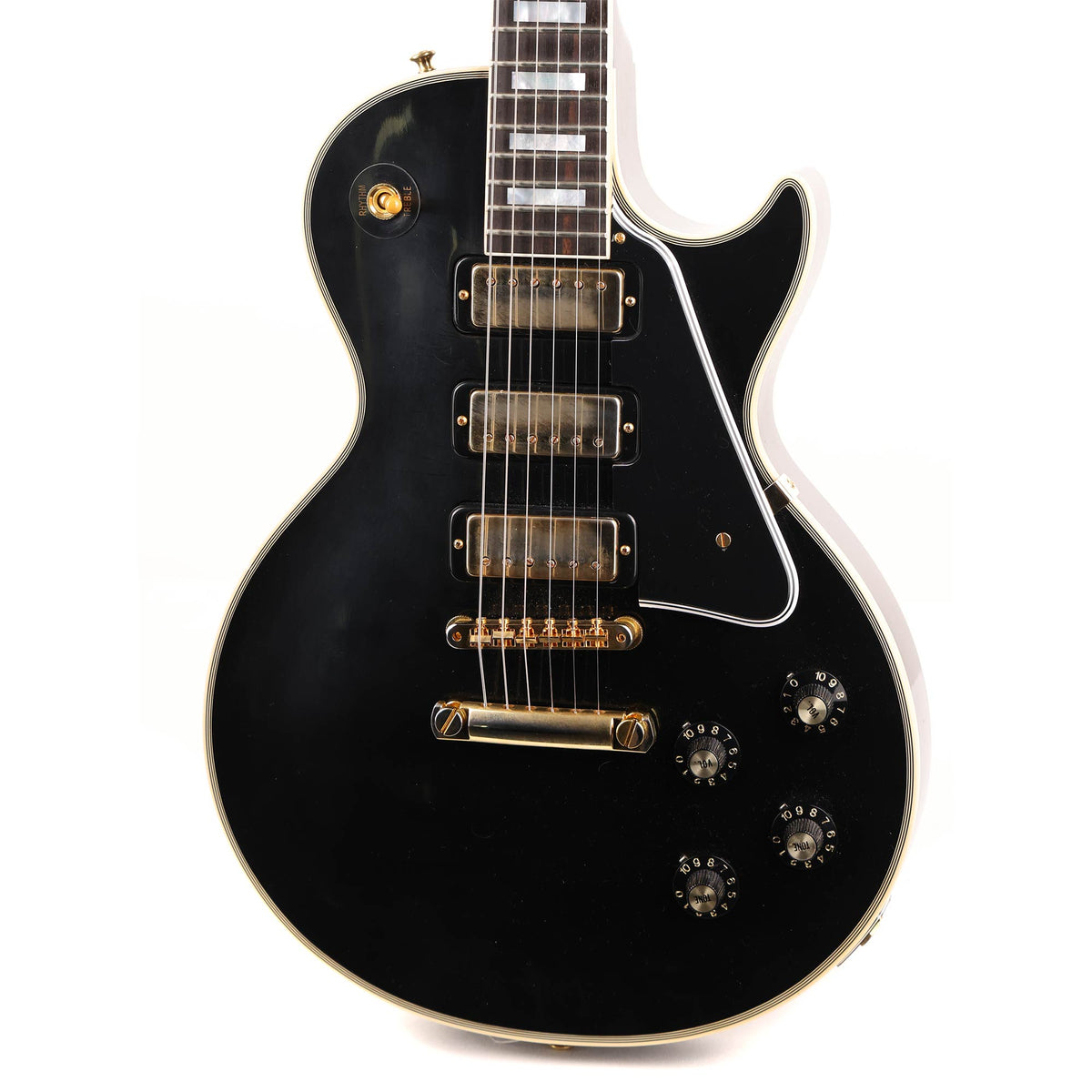 Gibson Custom Shop 1957 Les Paul Custom Black Beauty with Mini Humbuckers VOS Ebony Used — 7
