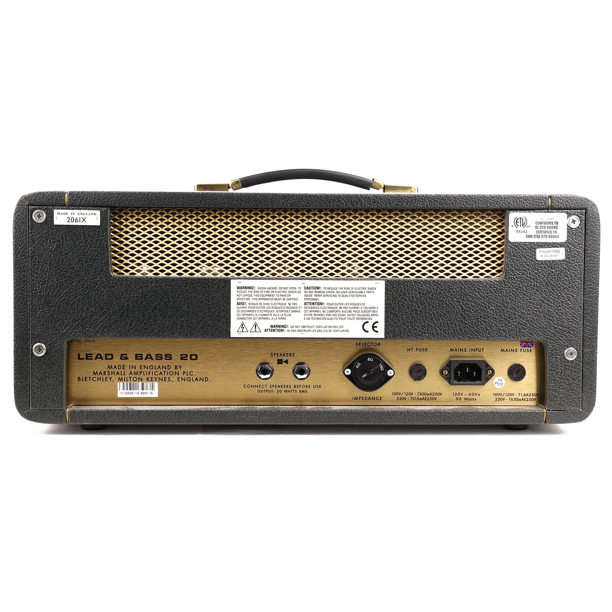 Marshall 2061X 20-Watt Handwired Reissue Guitar Amplifier Used