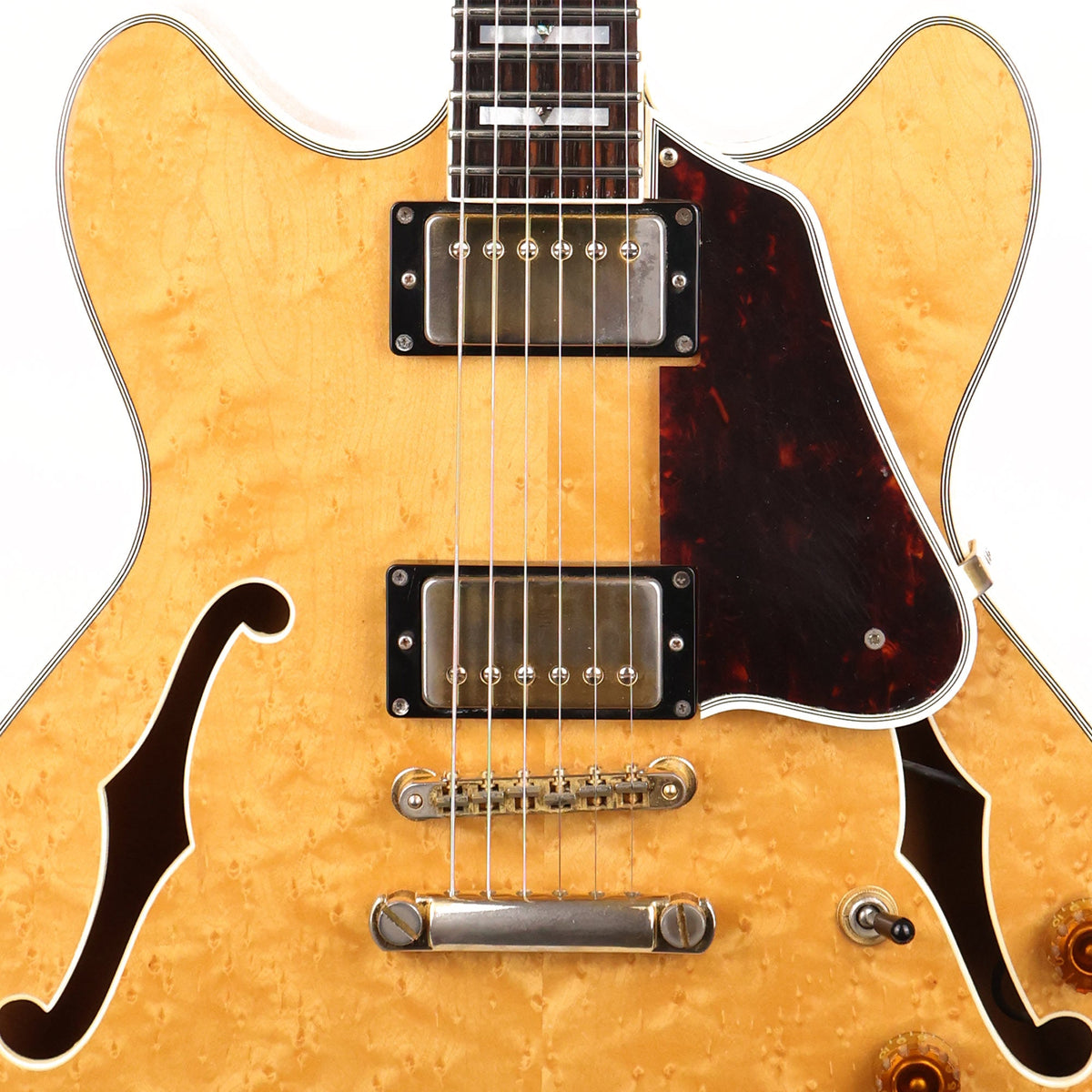 Barrington Semi-Hollow Guitar Birdseye Maple Used — 6