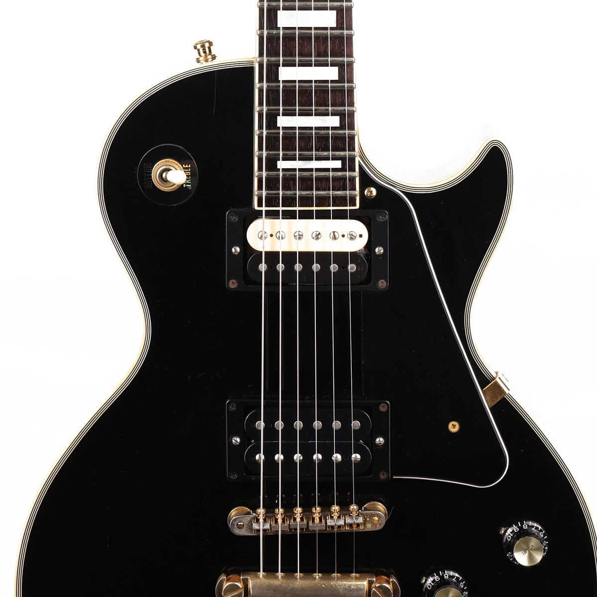 Orville Les Paul Custom Guitar Ebony Used — 6