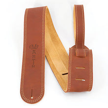 Martin Baseball Glove Leather Guitar Strap (Brown)
